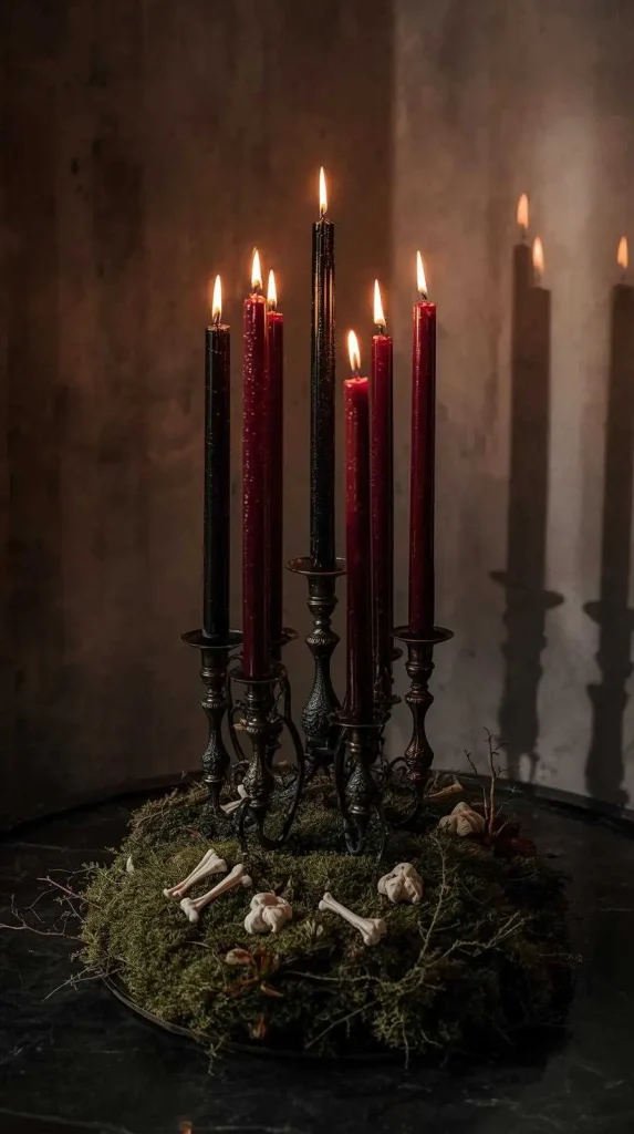 59 Halloween Home Decor Indoor Ideas – Transform Your Space into a Spooky Haven 8 Candle Clusters