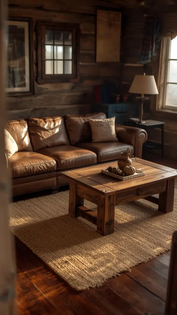 19 Rustic Western Home Decor Ideas To Transform Your Space 8 Distressed Leather Furniture for Timeless Warmth