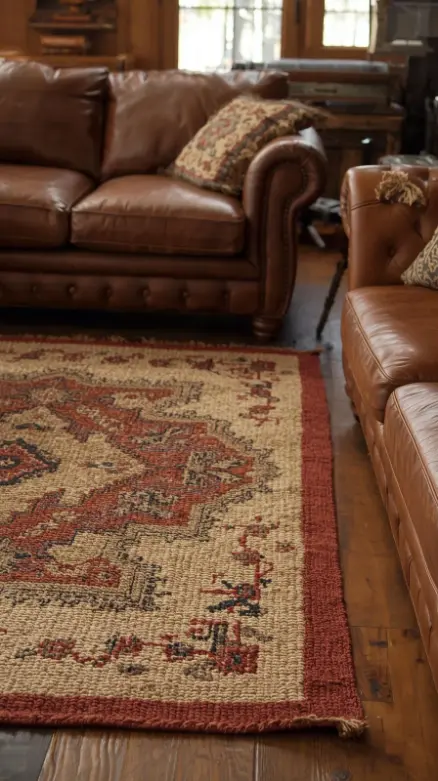 Layered Rugs for a Western Touch