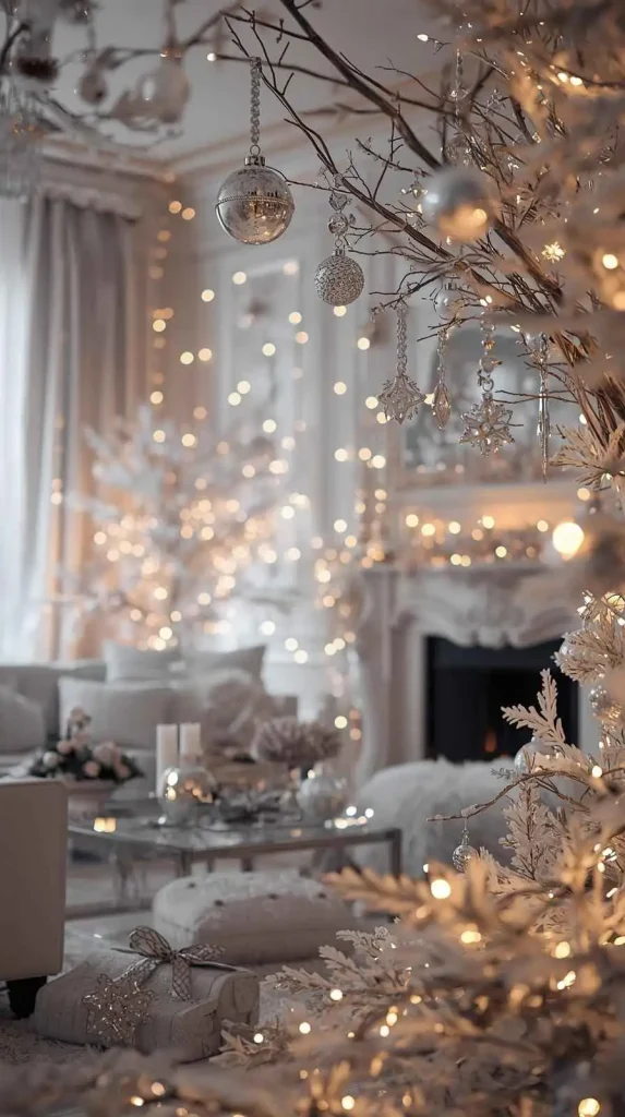 20 Christmas Home Decor Inspo - Creative Ideas to Style Your Home This Holiday 8 Winter Wonderland Whiteness