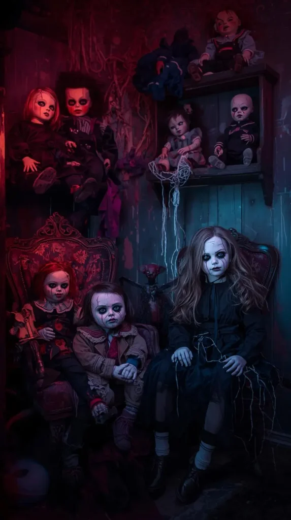 59 Halloween Home Decor Indoor Ideas – Transform Your Space into a Spooky Haven 9 Creepy Doll Corner