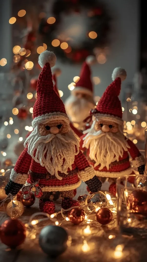 Crochet Santa Claus Figures