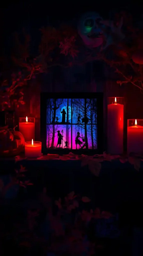 17 Iconic 2000s Halloween Home Decor Ideas for a Retro-Spooky Comeback 9 Digital Frame Spook Show