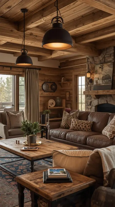 Mix of Wood and Metal Furniture