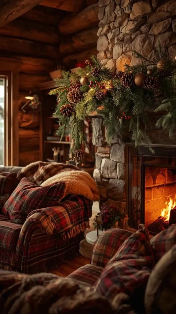 20 Christmas Home Decor Inspo - Creative Ideas to Style Your Home This Holiday 9 Plaid and Cozy Cabin Vibes