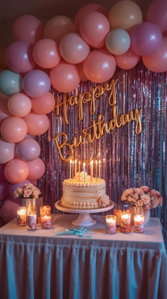 Statement Cake Table Setup
