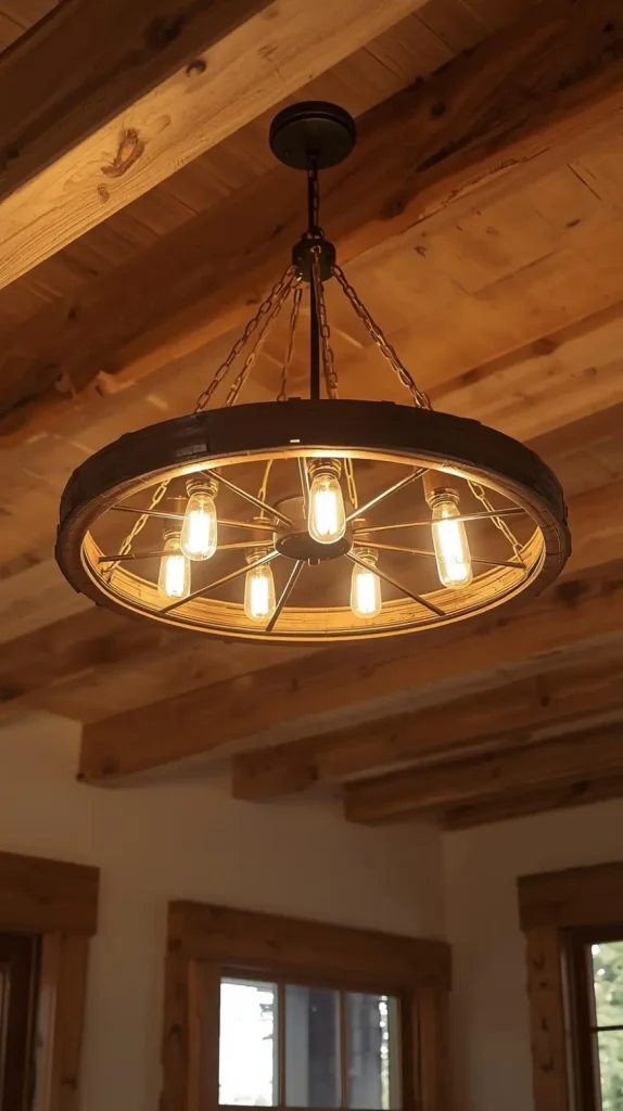 Wagon Wheel Chandelier