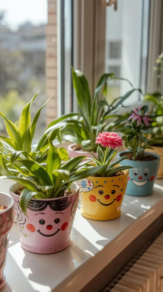 15 Whimsical DIY Home Decor | Playful & Magical Ideas to Brighten Your Space 9 Whimsical Painted Plant Pots