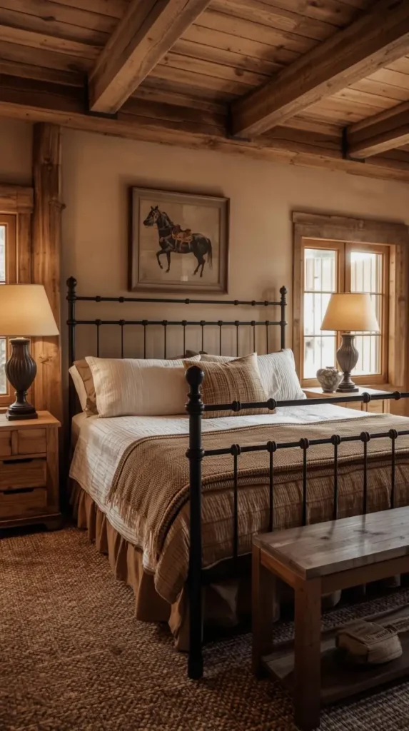 19 Rustic Western Home Decor Ideas To Transform Your Space 9 Wrought Iron Accents for Western Strength