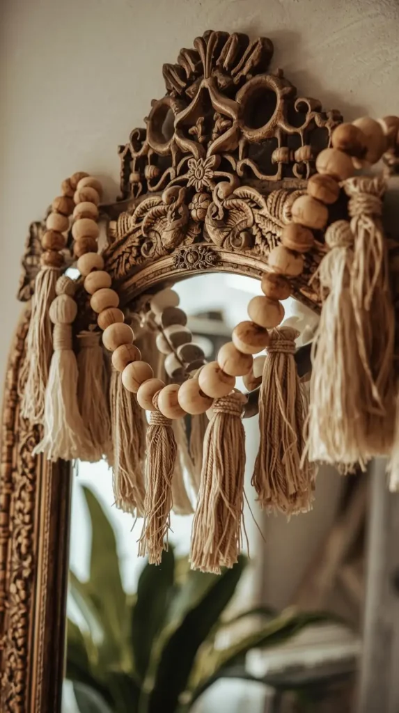 20 Dollar Tree DIY Home Decor Ideas | Creative & Budget-Friendly Crafts 10 Beaded Garland Wall Decor