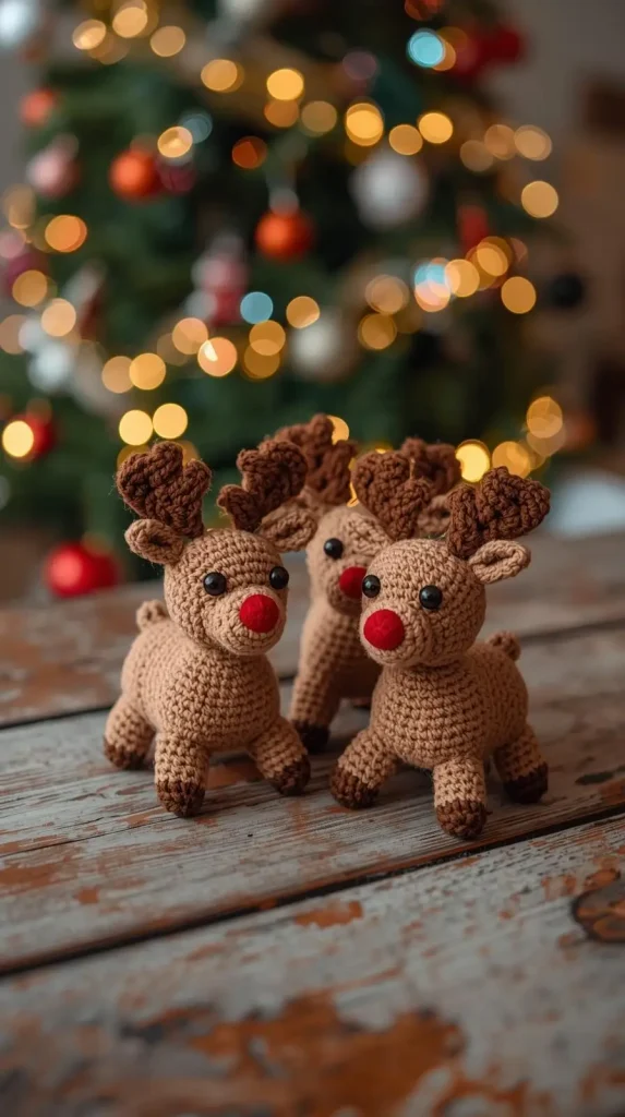 Crochet Reindeer Decor