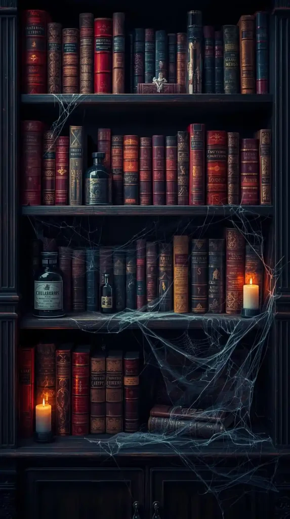 Haunted Library Wall