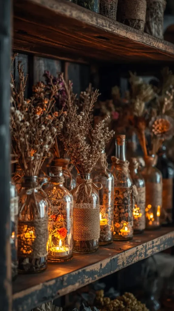 Jute-Wrapped Vases and Bottles
