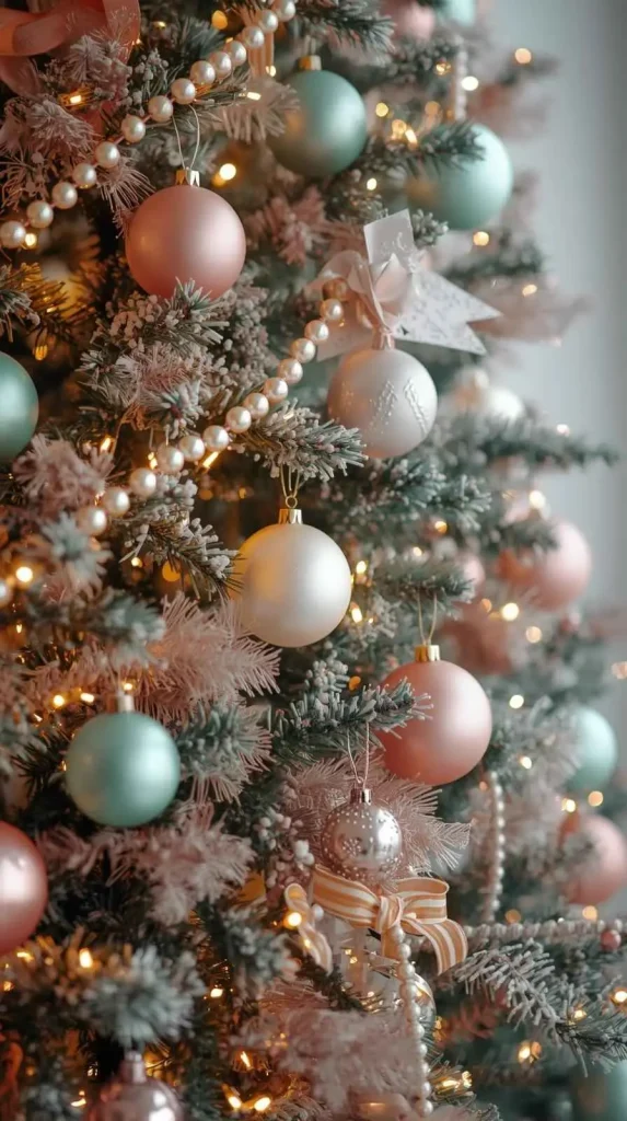 20 Christmas Home Decor Inspo - Creative Ideas to Style Your Home This Holiday 10 Pastel Christmas Whimsy