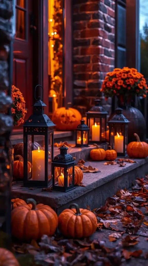 Rustic Lantern Arrangement