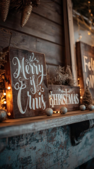 30 Easy Christmas Home Decor Ideas 2025 | Create a Warm & Festive Space 10 Rustic Wooden Decor Pieces
