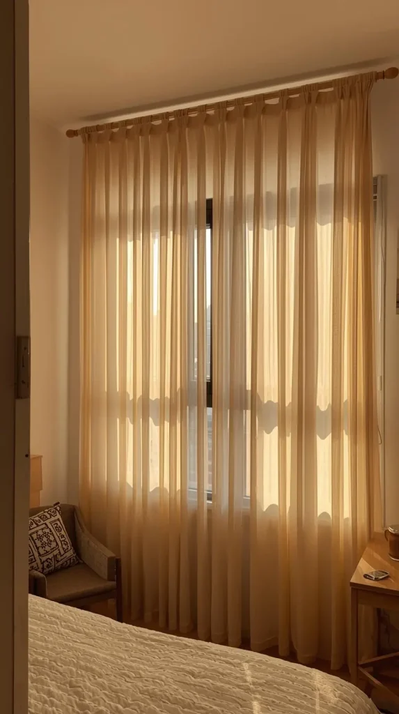 18 DIY Home Decor Rental Friendly | Stylish Damage-Free Makeover Ideas 10 Tension Rod Curtains & Dividers