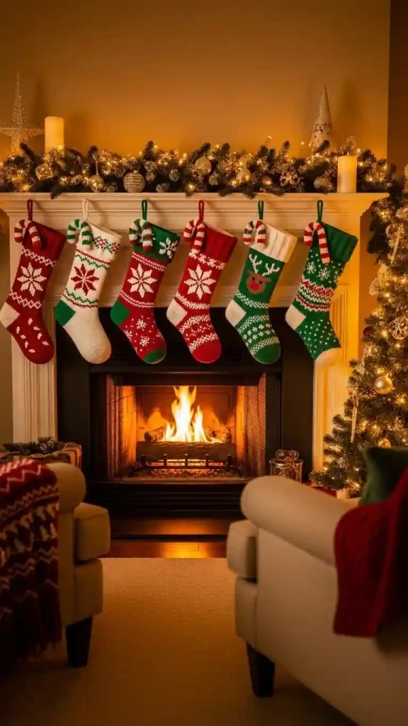 25 Christmas Crochet Home Decor | Handmade Ideas for a Festive Touch 2 Crochet Christmas Stockings for Fireplaces