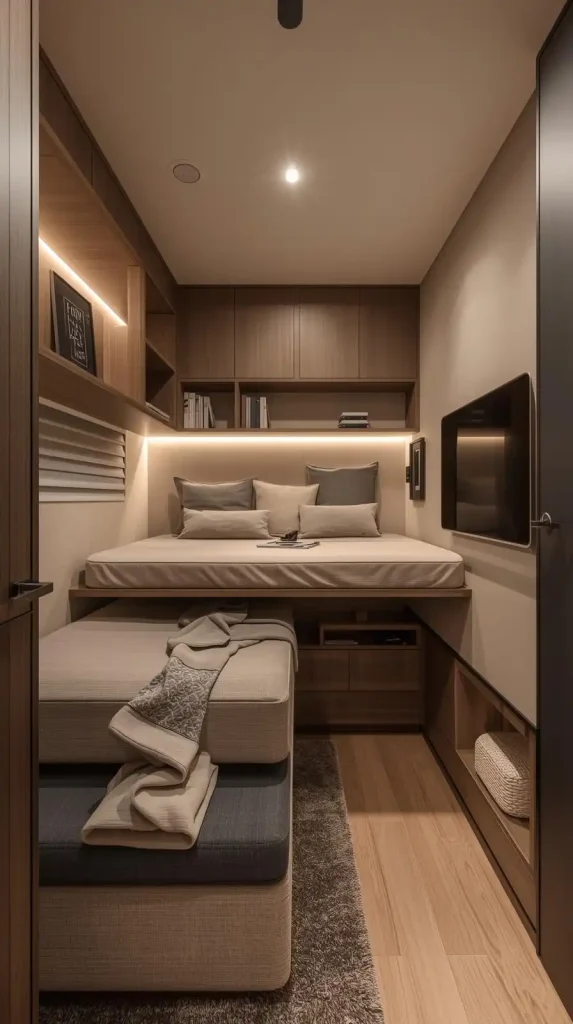 18 Super Small Apartment Decorating | Space-Saving & Stylish Ideas 2 Use Multi-Functional Furniture