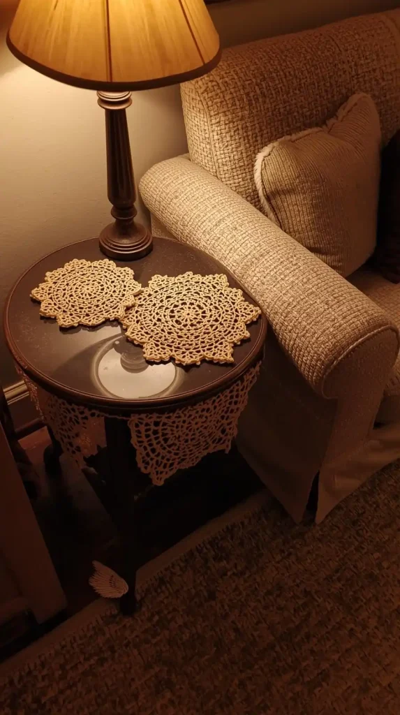 Crochet Coasters & Table Mats for Side Tables