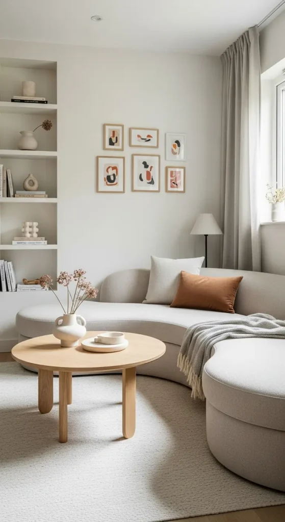 20 Home Decor Ideas Living Room Cozy Small Spaces Inspiration 11 Curved Space-Saving Furniture