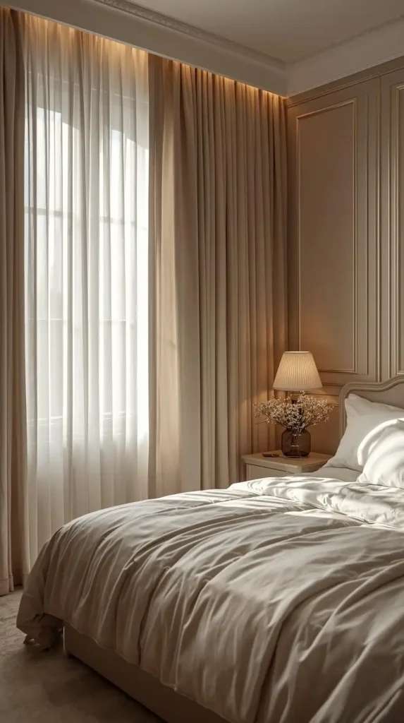 Use Layered Curtains and Drapes for Depth