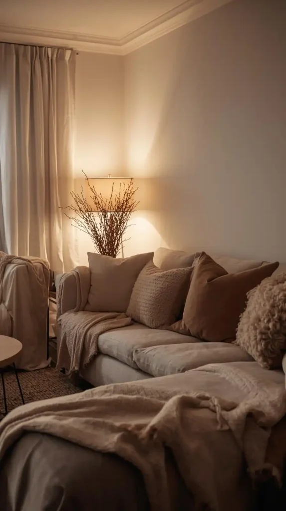 17 Home Decor Ideas Living Room Cozy Small Spaces Tiny House Apartment 12 Add Cozy Throws and Pillows