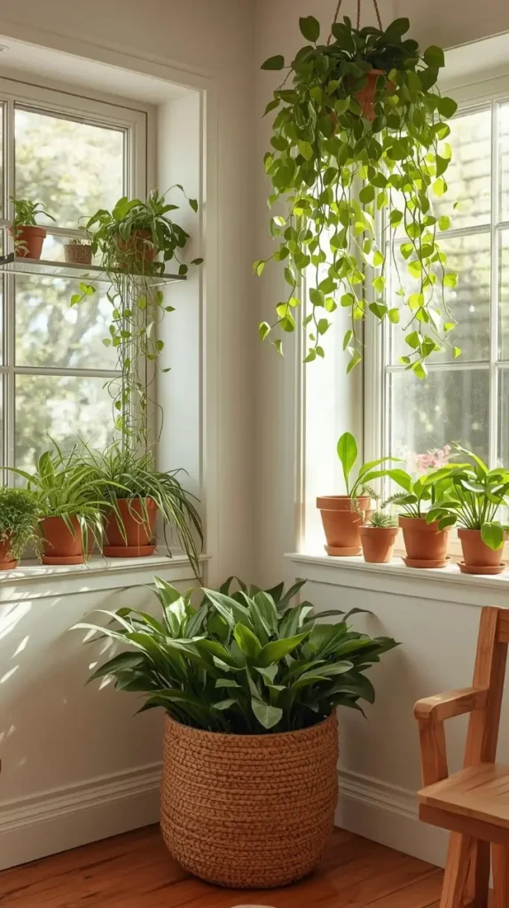 Include Indoor Plants for Freshness and Color