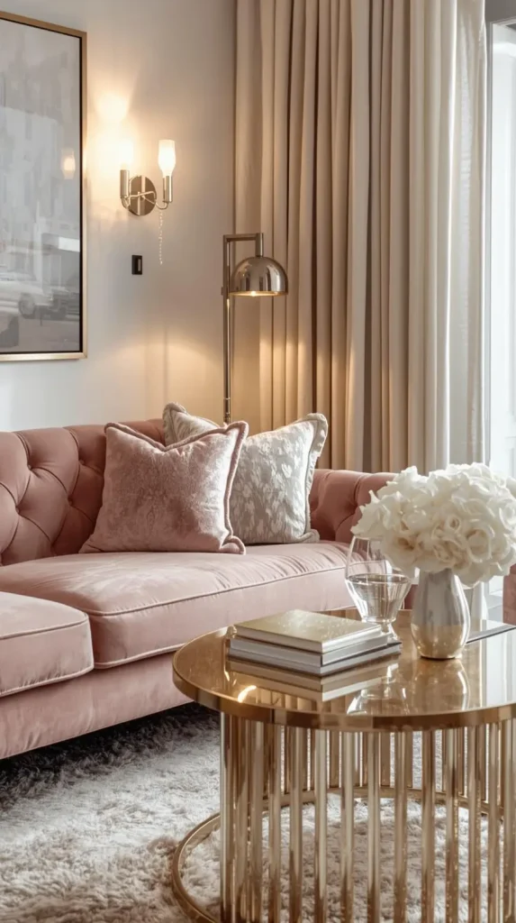  Try a Pink Velvet Sofa or Chair
