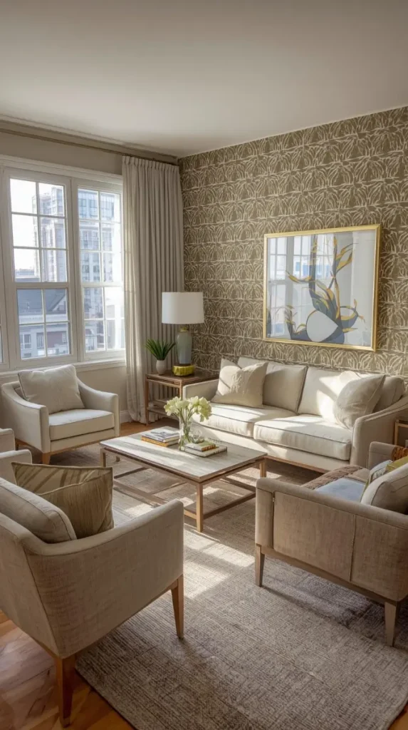  Add a Feature Wall with Wallpaper or Paint