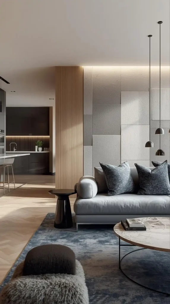 Creating a Statement Wall That Runs Through Both Areas