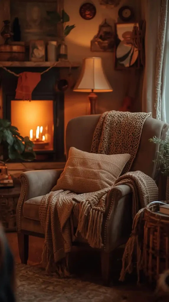 Crochet Blanket or Throw Drape Over Armchair