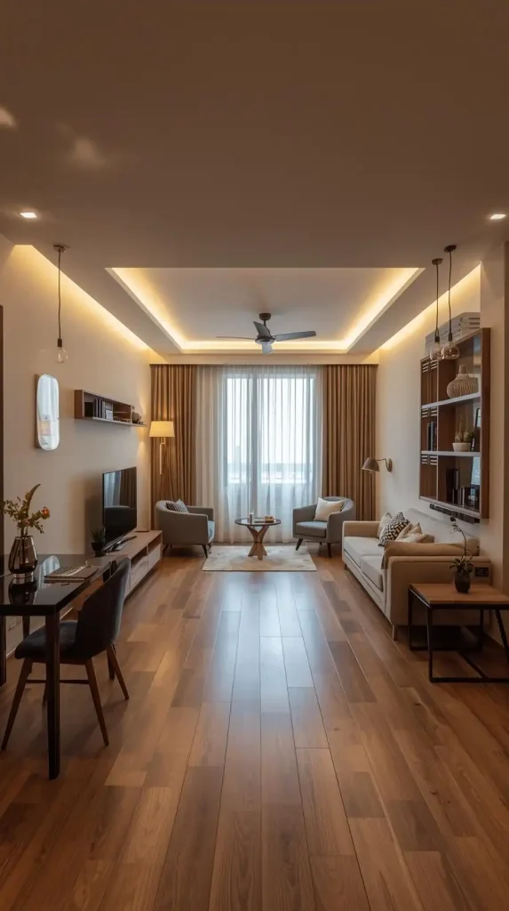 20 Living Room Kitchen Open Concept Small Apartment Decor | Stylish Ideas for Seamless Flow 17 Create Visual Balance with Symmetrical Arrangements