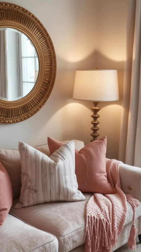 Mix Pink with Gold Accents for Luxury