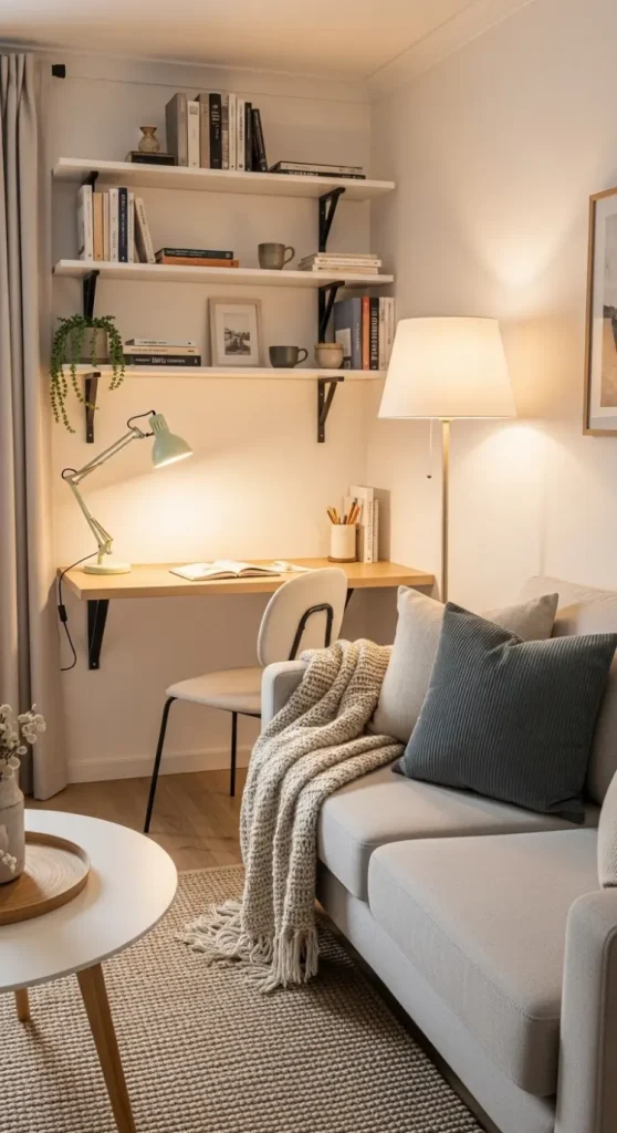 20 Home Decor Ideas Living Room Cozy Small Spaces Inspiration 17 Small Work Nook