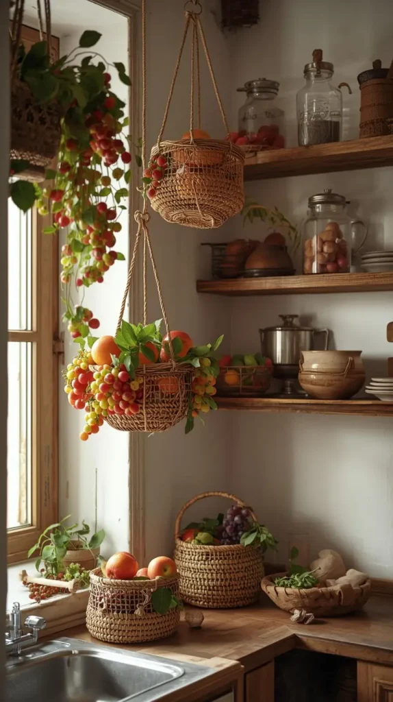 Hanging Baskets for Produce and Utensils