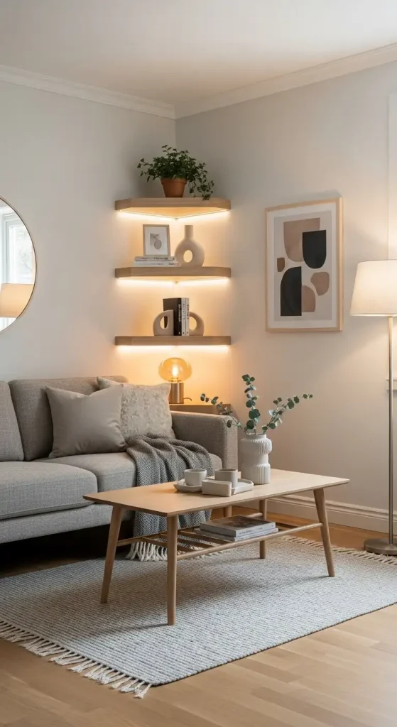 18 Stunning Home Decor Ideas Living Room Cozy Small Spaces Tiny House Modern Inspiration 18 Integrated Corner Storage