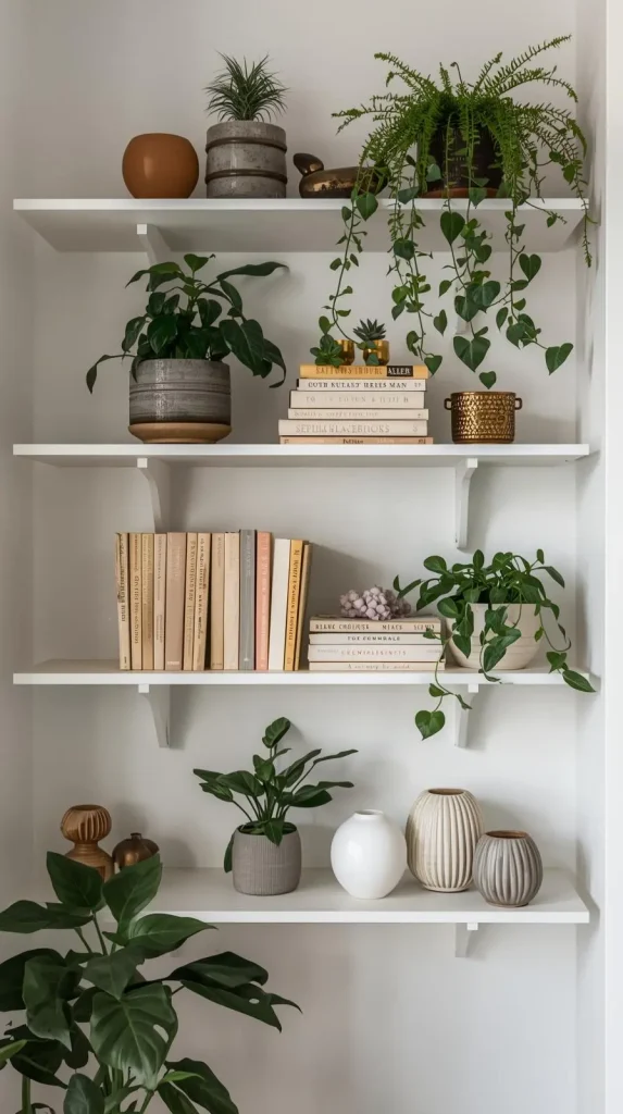 Use Floating Shelves to Save Space