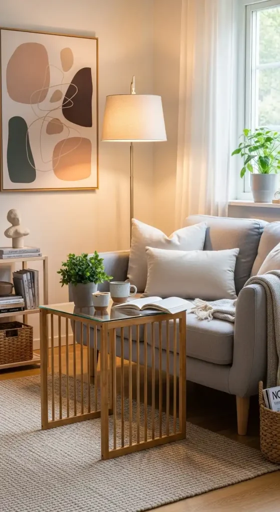 30 IKEA Home Decor Ideas Living Room on a Budget | Smart & Stylish Designs 19 Use the IKEA NESNA Nightstand as a Mini Side Table