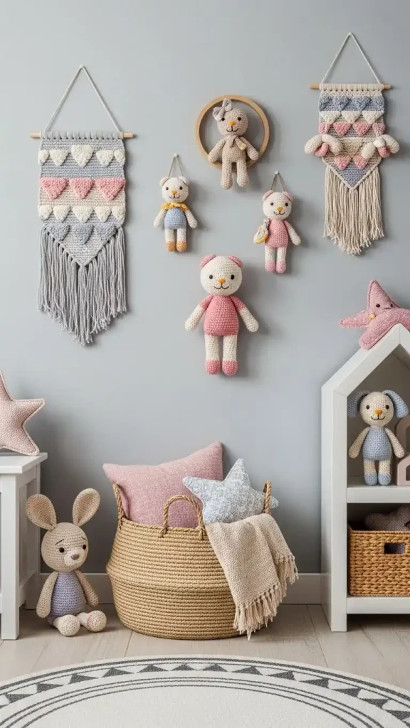 22 Crochet Home Decor Patterns with Minimalist Style 20 Kids’ Room Crochet Decor