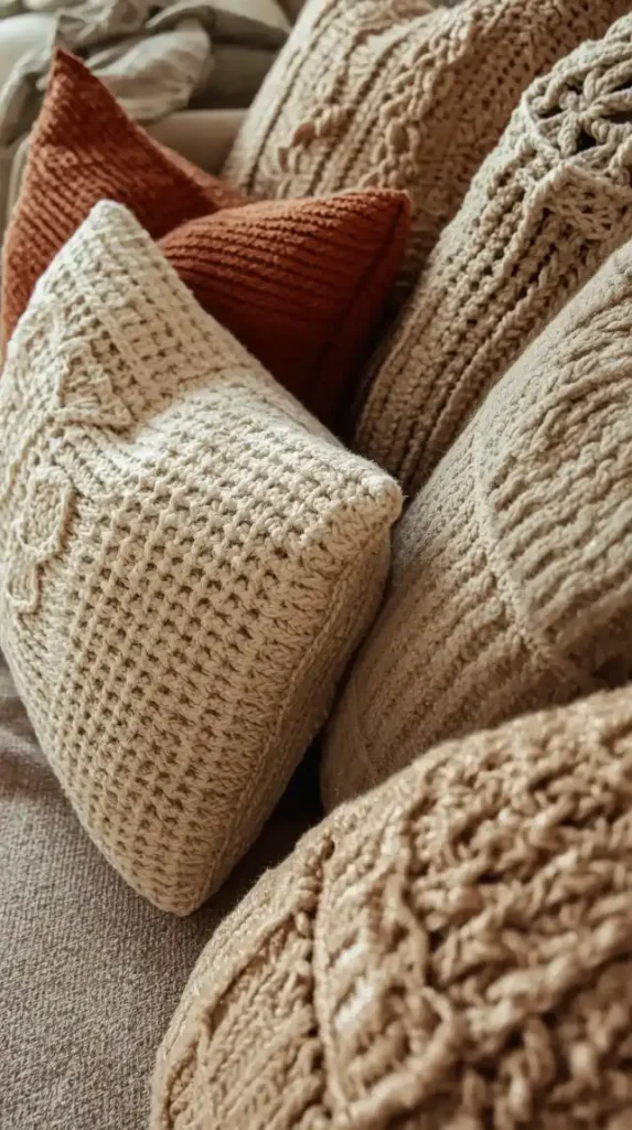 Crochet Pillow Covers for Texture and Color