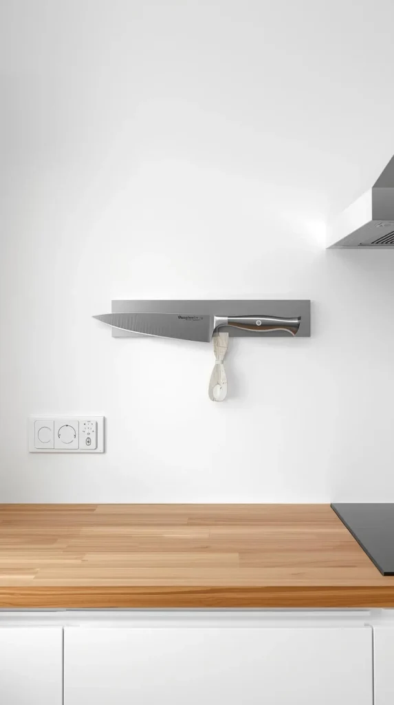 Magnetic Knife Strips to Save Counter Space