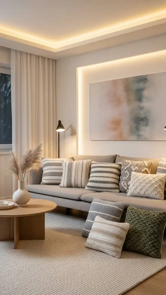 22 Aesthetic Crochet Home Decor Ideas to Style Your Living Space Beautifully 3 Minimalist Crochet Pillow Covers for Sofas