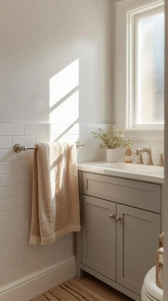 20 Small Apartment Decorating Bathroom Ideas for a Stylish 2025 Refresh 3 Use Light Colors