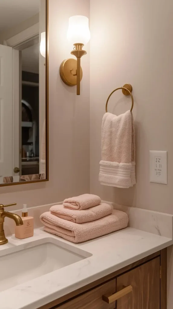  Incorporate Pink Bathroom Accessories