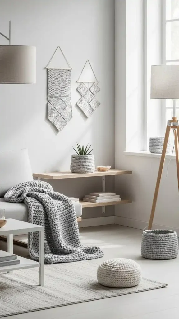22 Crochet Home Decor Patterns with Minimalist Style 22 Minimal Crochet Home Pieces