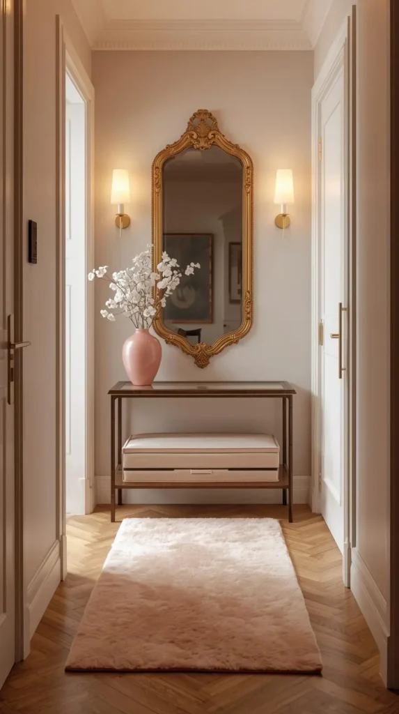 Add Pink in Your Entryway or Hall Decor