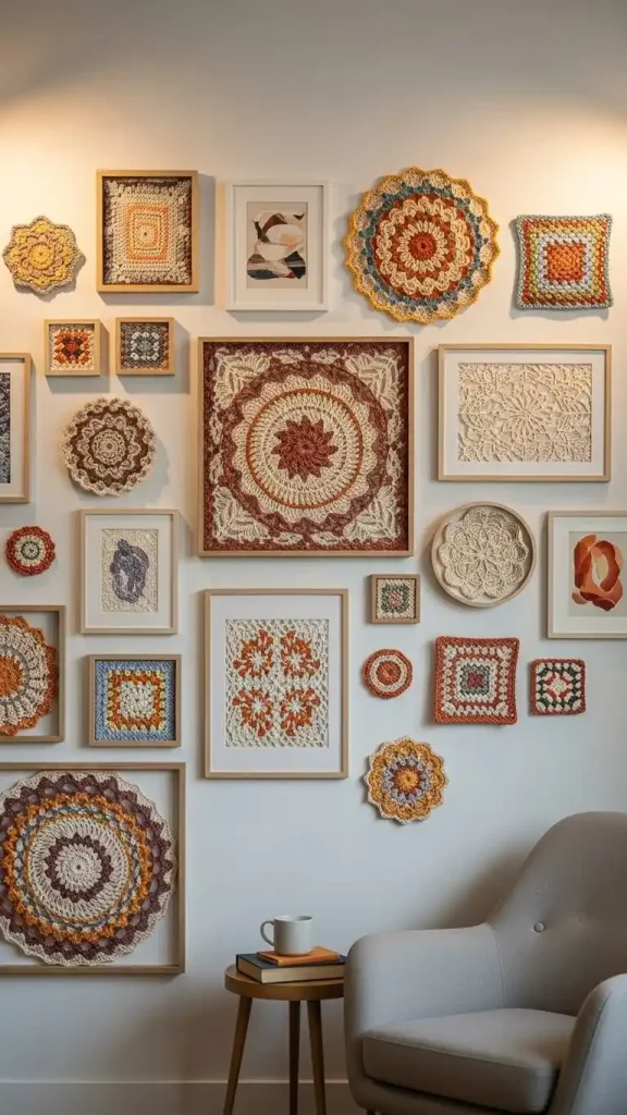 22 Crochet Home Decor Patterns with Minimalist Style 23 Crochet Gallery Wall Ideas