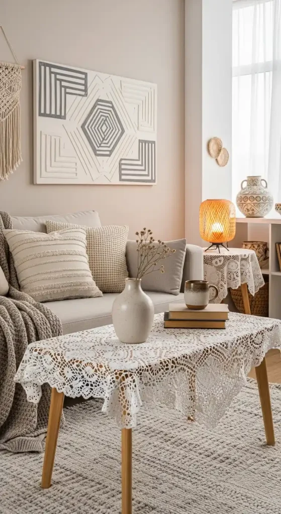 28 Crochet Home Decor Ideas for Stylish and Cozy Interiors 24 Doilies as Table Mats