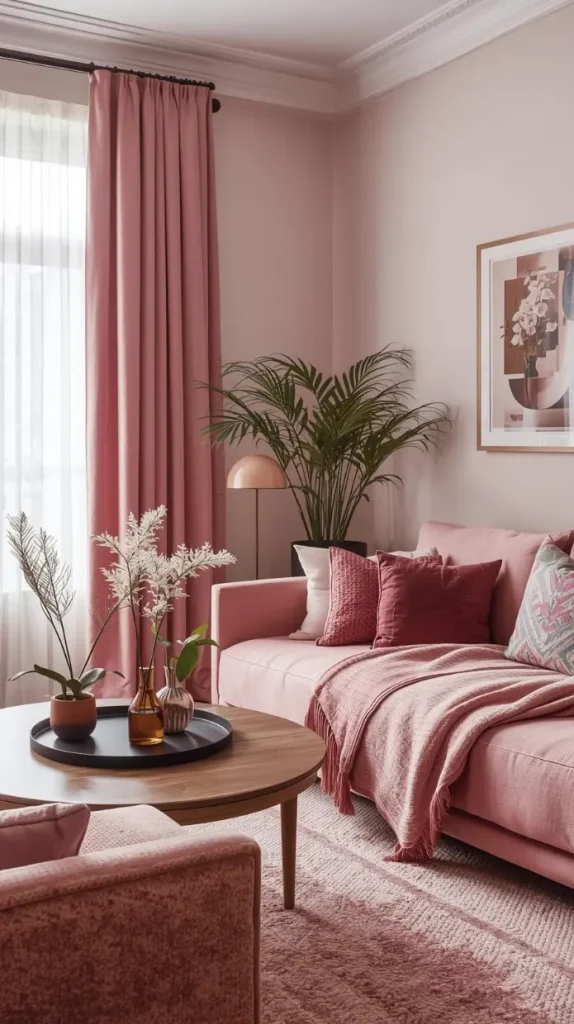 Layer Different Shades of Pink for Depth